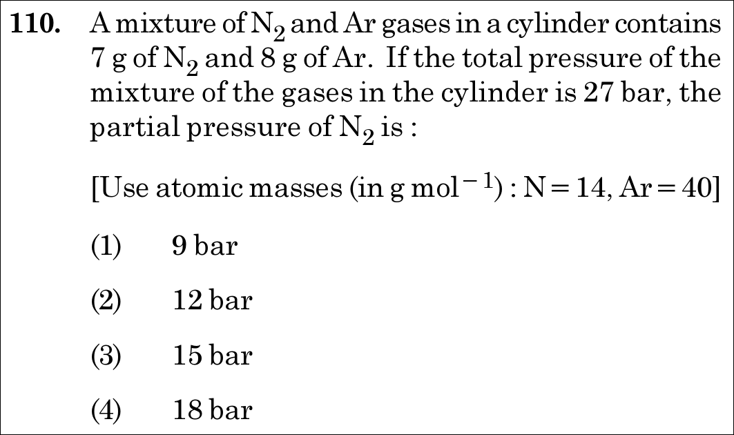 NEET 2020 chemistry Question 110