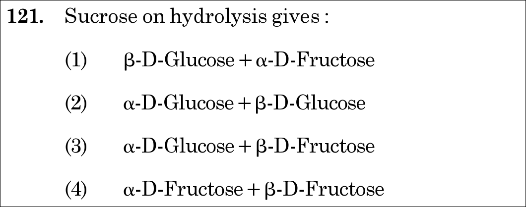 NEET 2020 chemistry Question 121