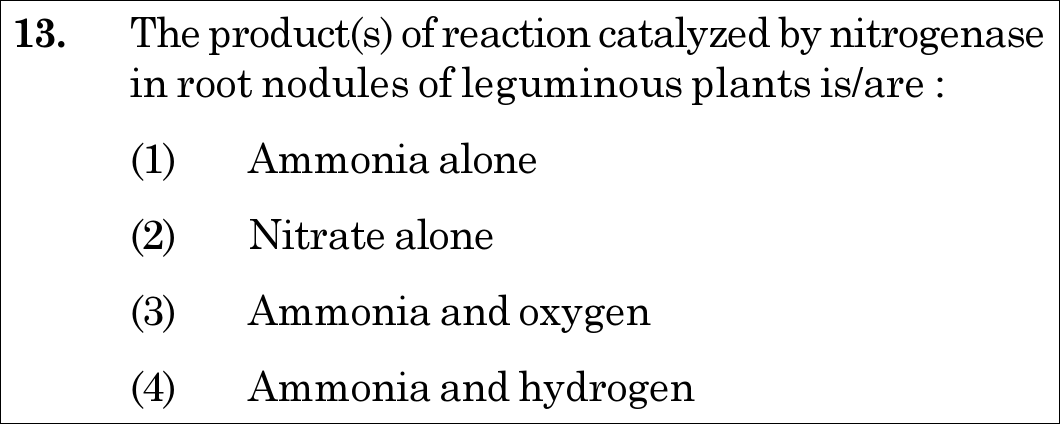 NEET 2020 Botany Question 13