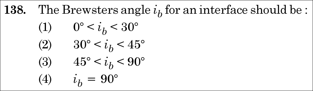 NEET 2020 physics Question 138