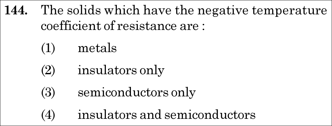 NEET 2020 physics Question 144