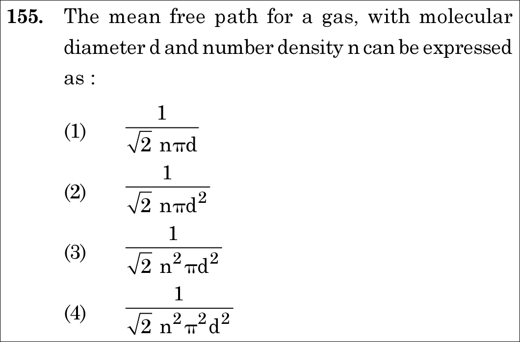 NEET 2020 physics Question 155