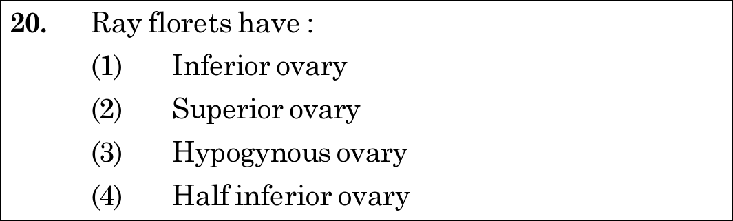 NEET 2020 Botany Question 20