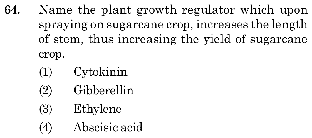 NEET 2020 zoology Question 64