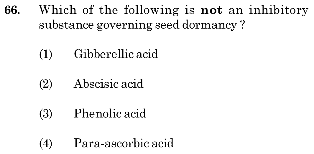 NEET 2020 zoology Question 66