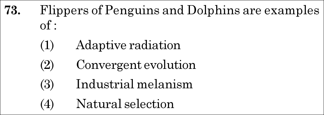 NEET 2020 zoology Question 73