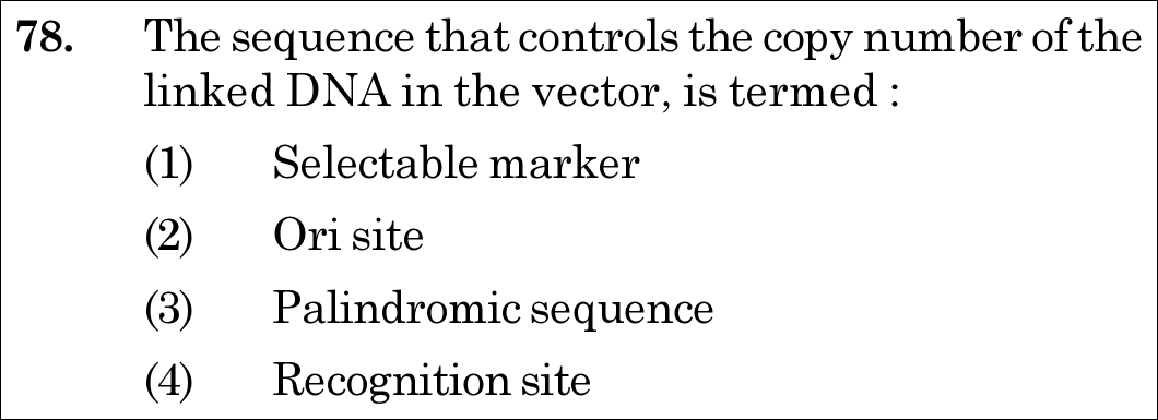 NEET 2020 zoology Question 78