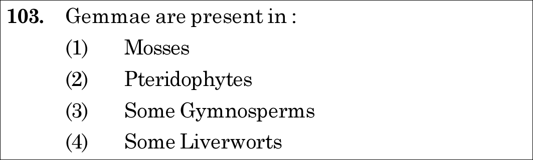 NEET 2021 botany Question 103