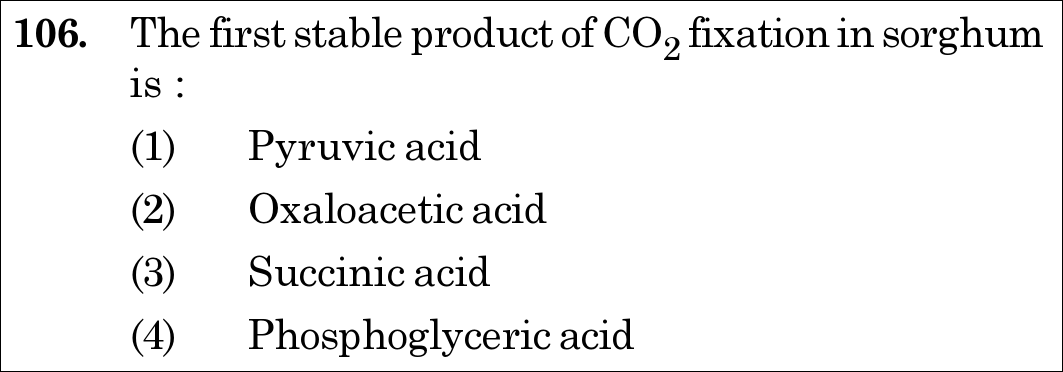 NEET 2021 botany Question 106
