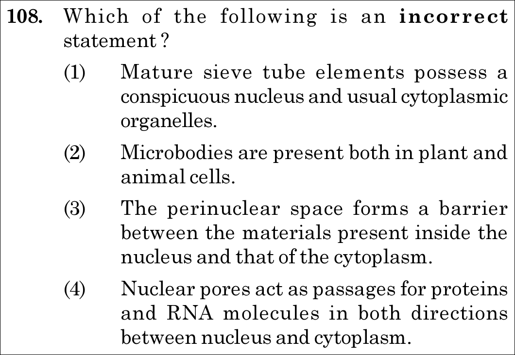 NEET 2021 botany Question 108
