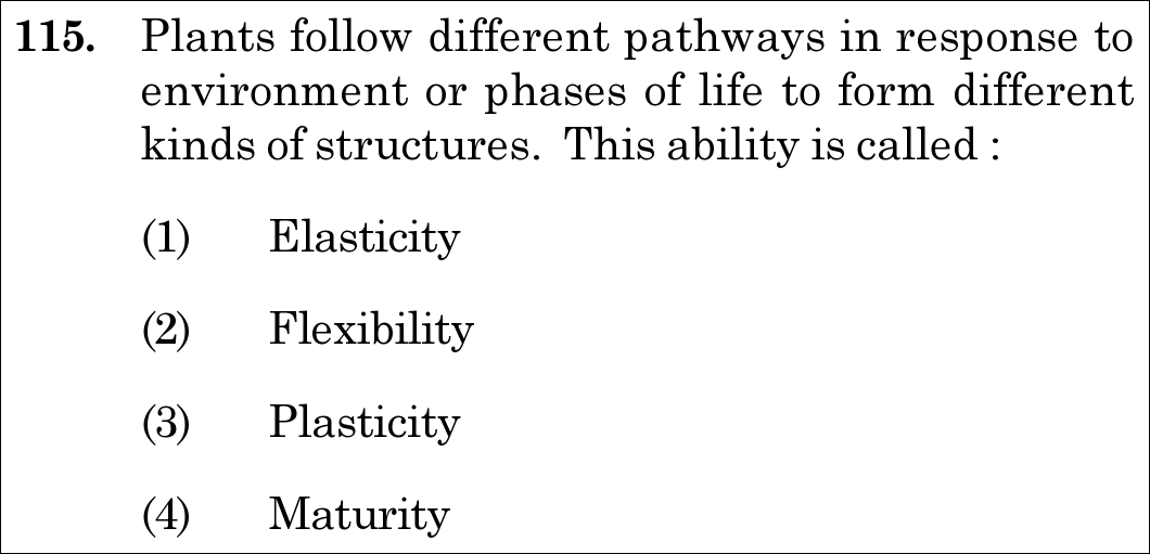 NEET 2021 botany Question 115