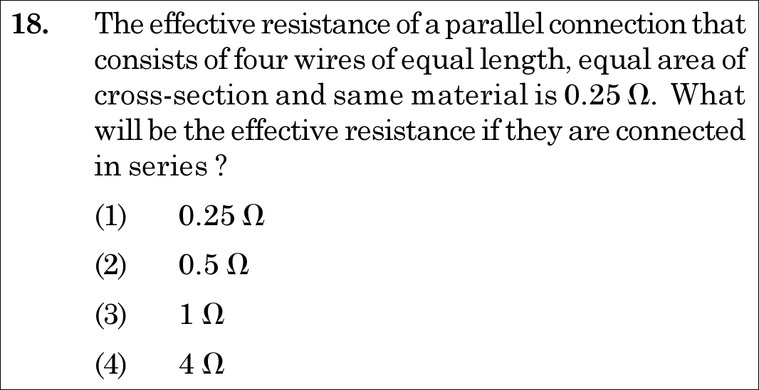 NEET 2021 physics Question 18