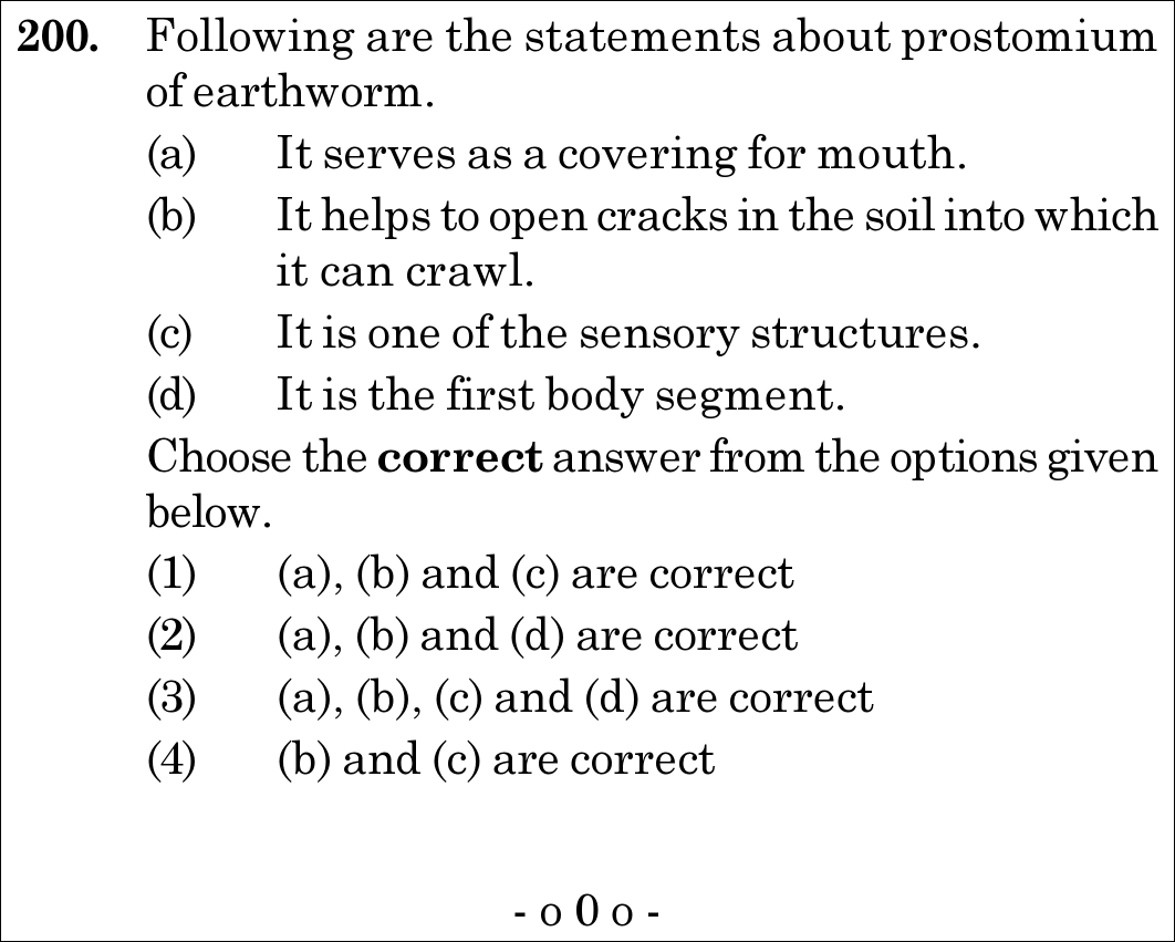 NEET 2021 zoology Question 200