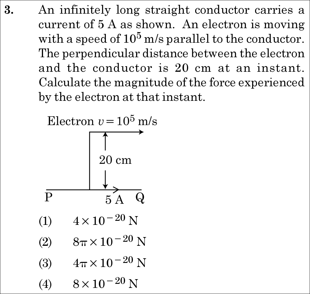 NEET 2021 physics Question 3