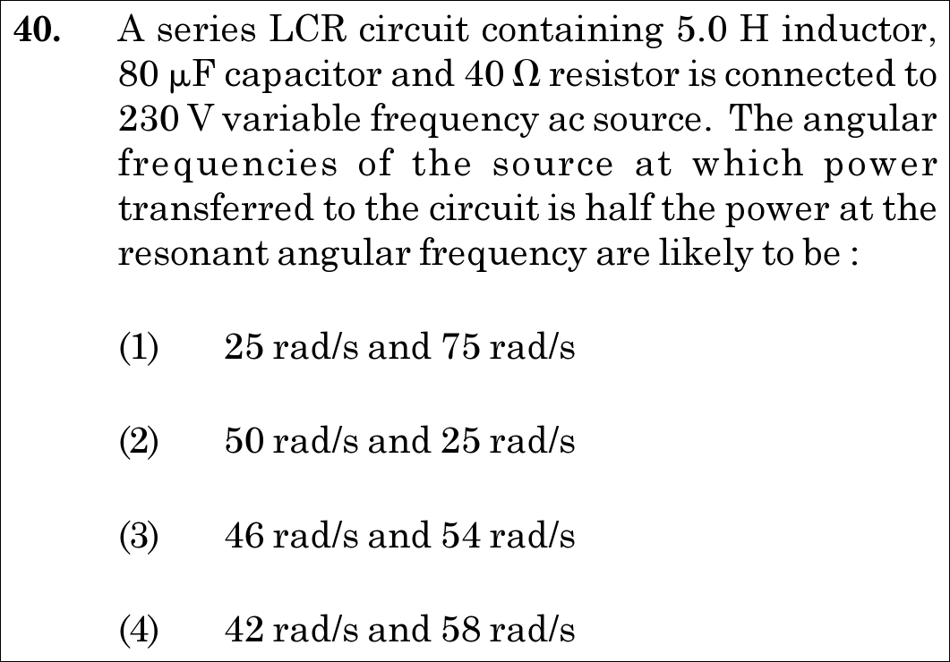 NEET 2021 physics Question 40