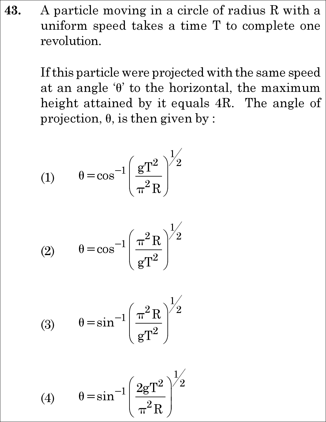 NEET 2021 physics Question 43