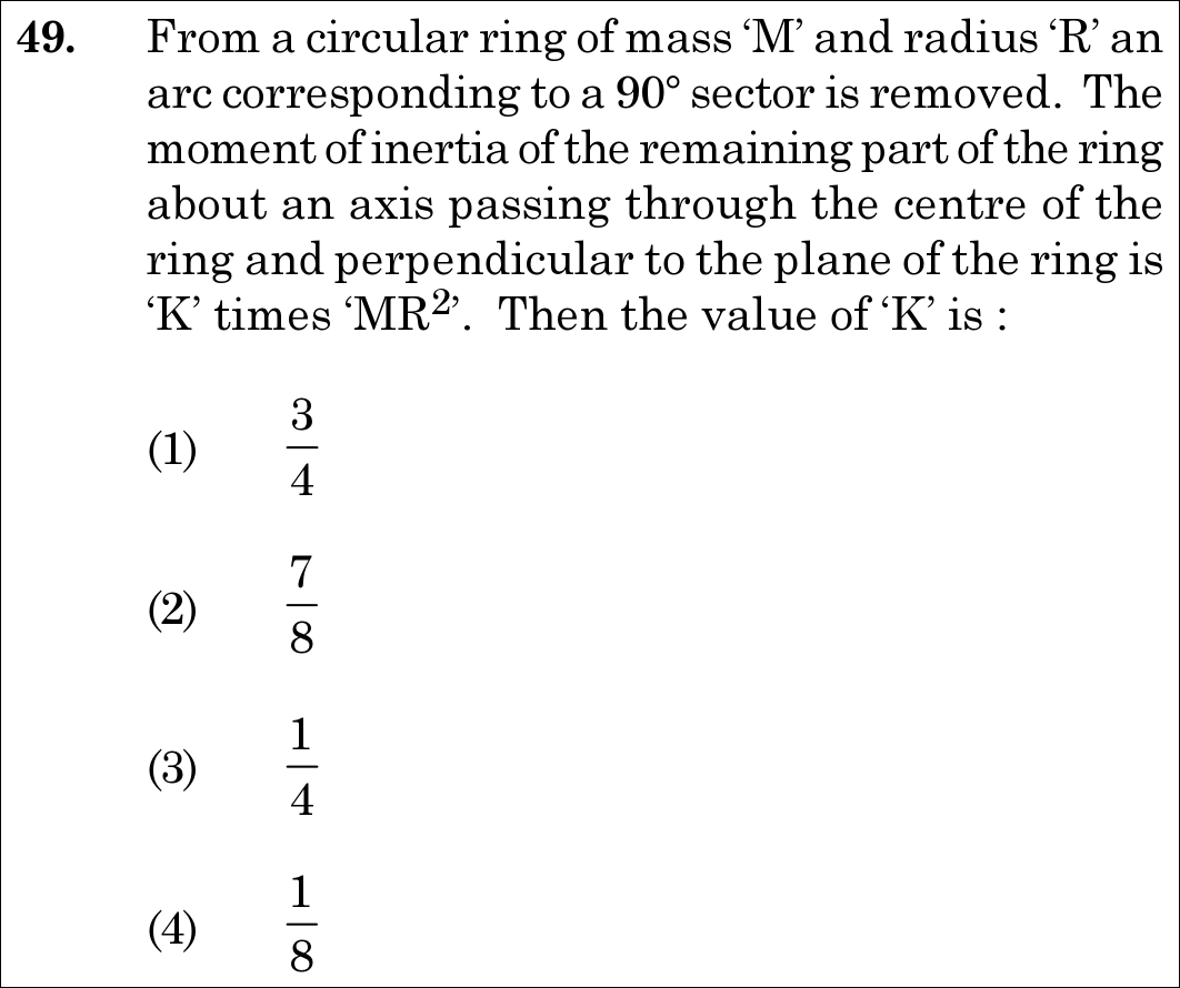 NEET 2021 physics Question 49