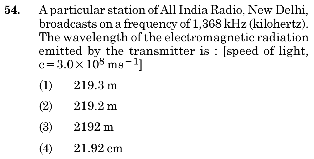 NEET 2021 chemistry Question 54