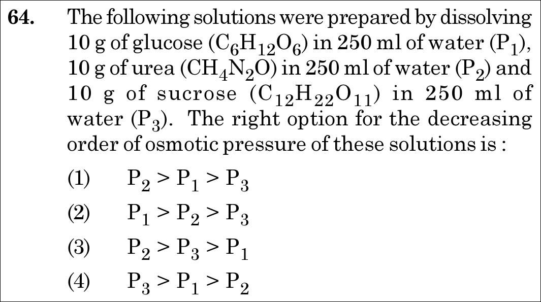 NEET 2021 chemistry Question 64