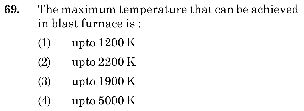 NEET 2021 chemistry Question 69