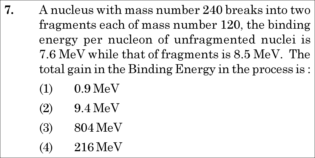 NEET 2021 physics Question 7