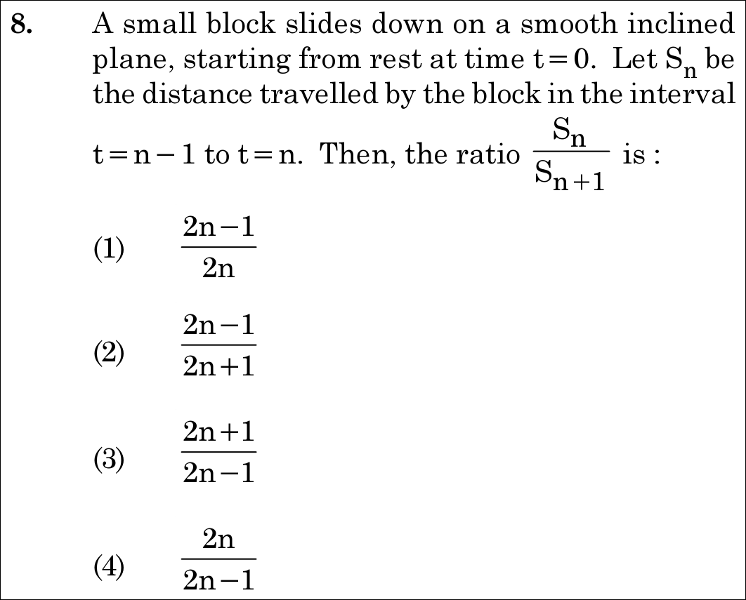 NEET 2021 physics Question 8