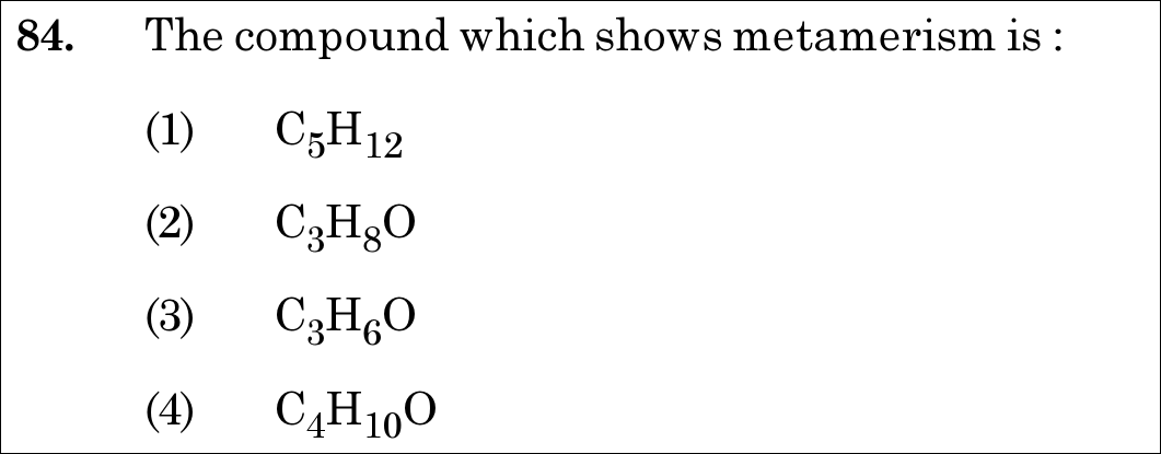 NEET 2021 chemistry Question 84