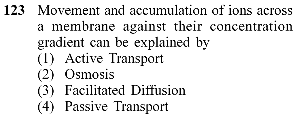 NEET 2023 Botany Question 123