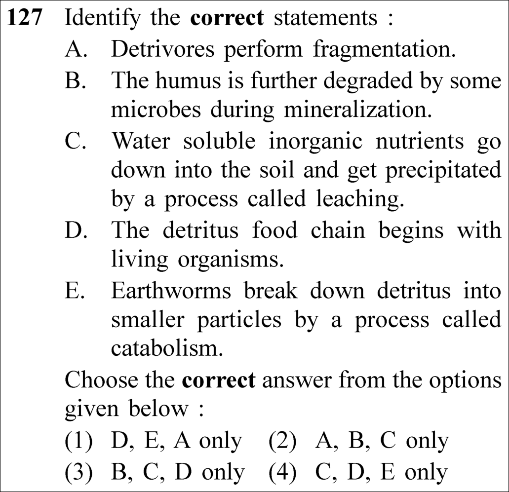 NEET 2023 Botany Question 127