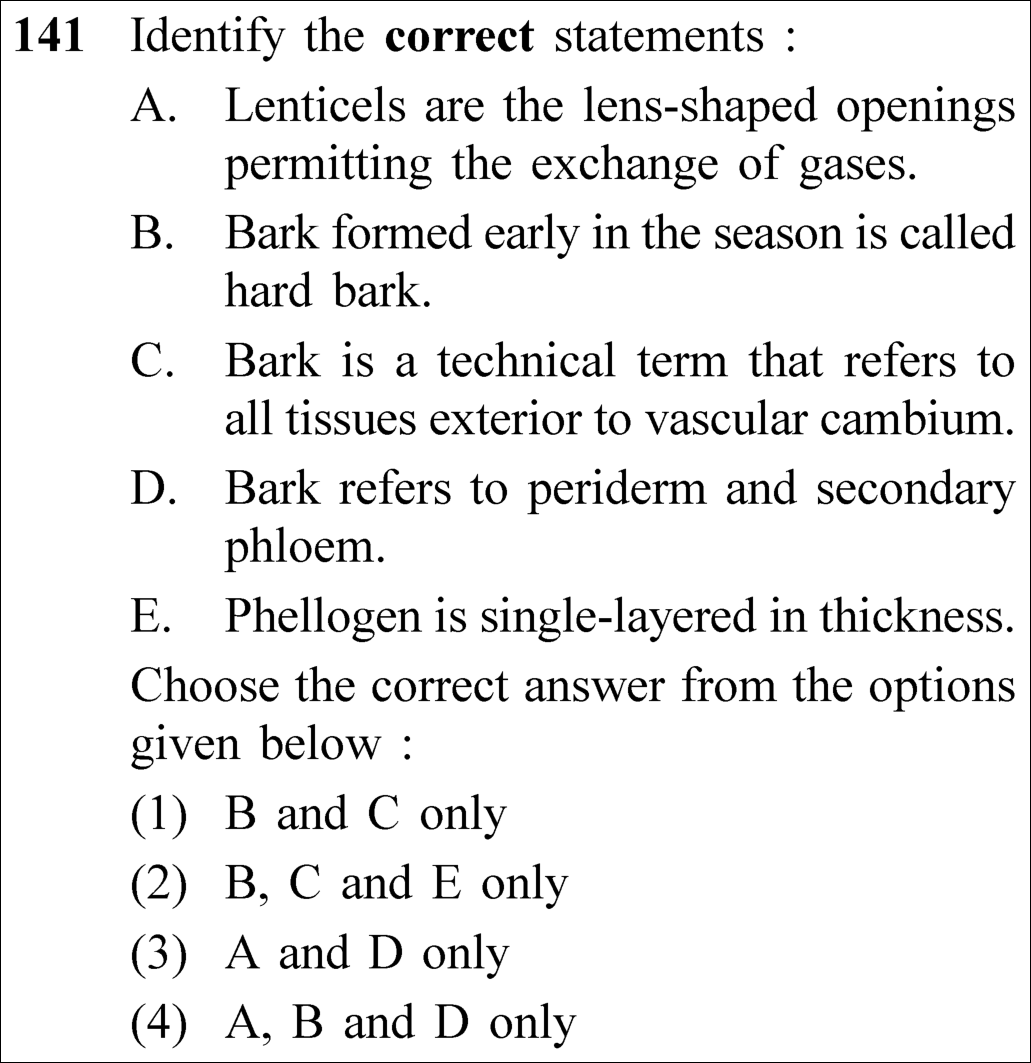 NEET 2023 Botany Question 141