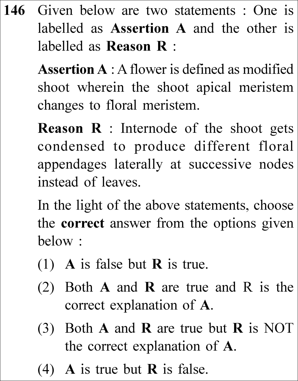 NEET 2023 Botany Question 146