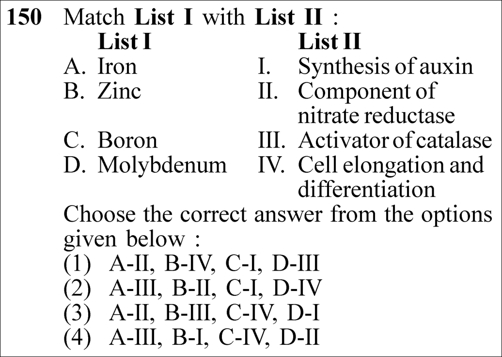 NEET 2023 Botany Question 150