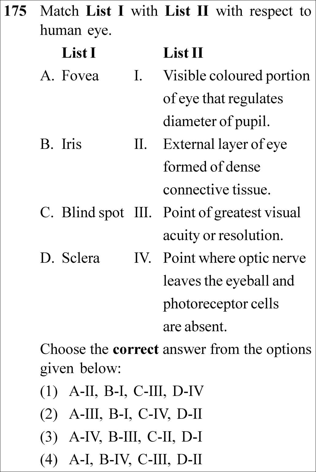 NEET 2023 zoology Question 175