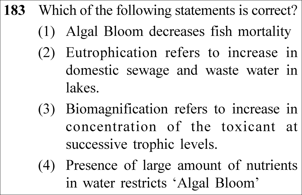 NEET 2023 zoology Question 183