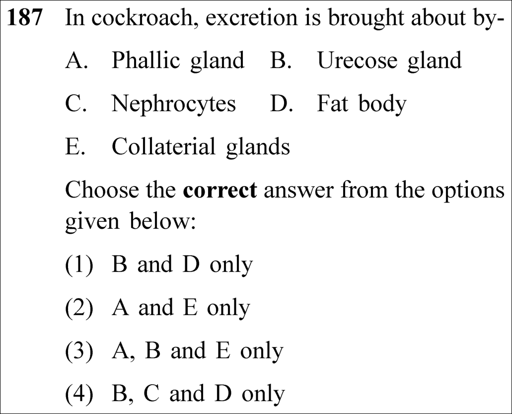 NEET 2023 zoology Question 187