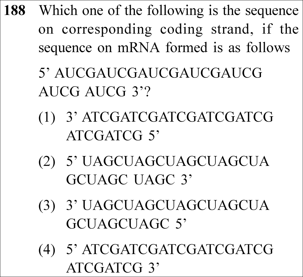 NEET 2023 zoology Question 188