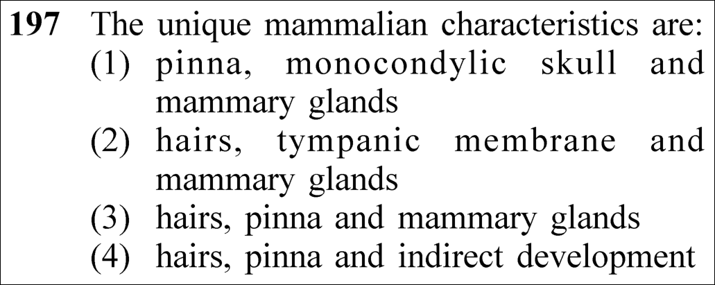 NEET 2023 zoology Question 197