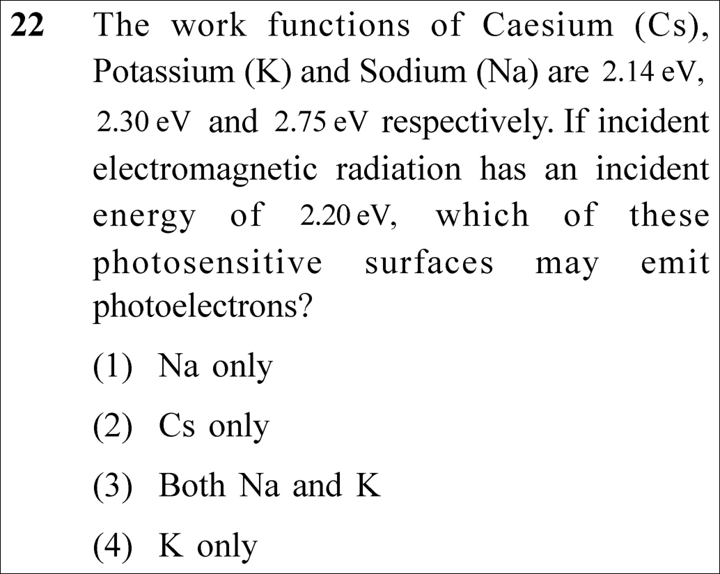 NEET 2023 physics Question 22