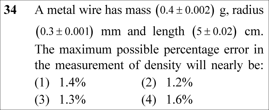 NEET 2023 physics Question 34