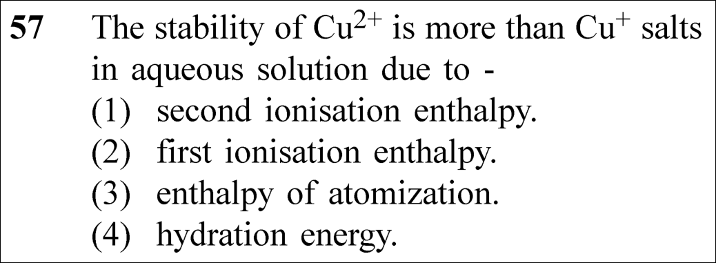 NEET 2023 chemistry Question 57