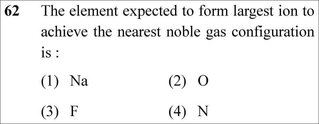 NEET 2023 chemistry Question 62