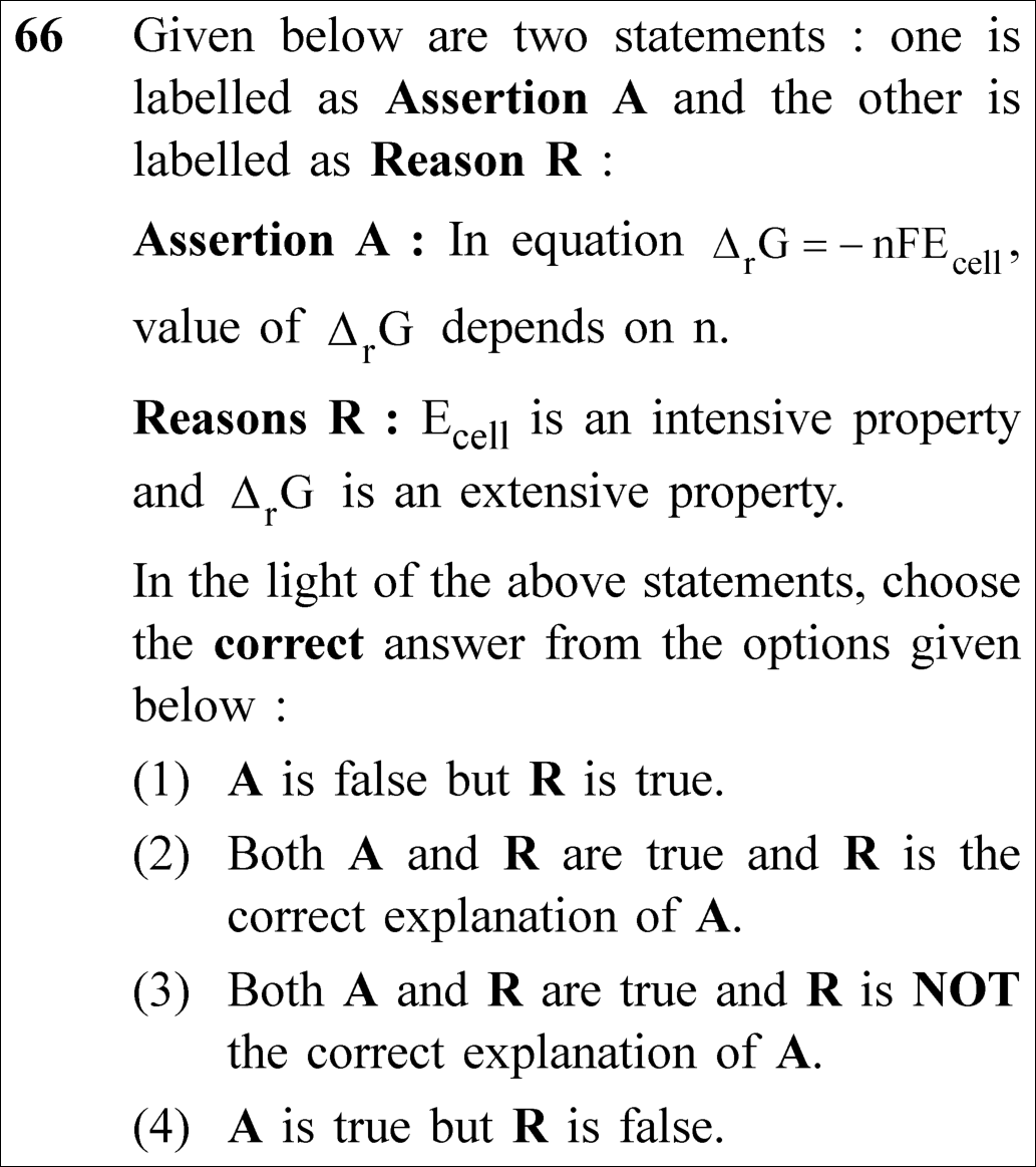 NEET 2023 chemistry Question 66