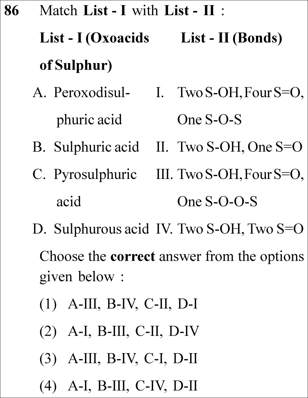NEET 2023 chemistry Question 86