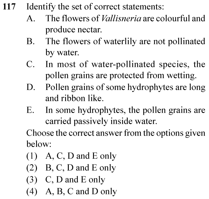 NEET 2024 Botany Question 117