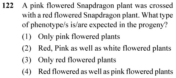 NEET 2024 Botany Question 122