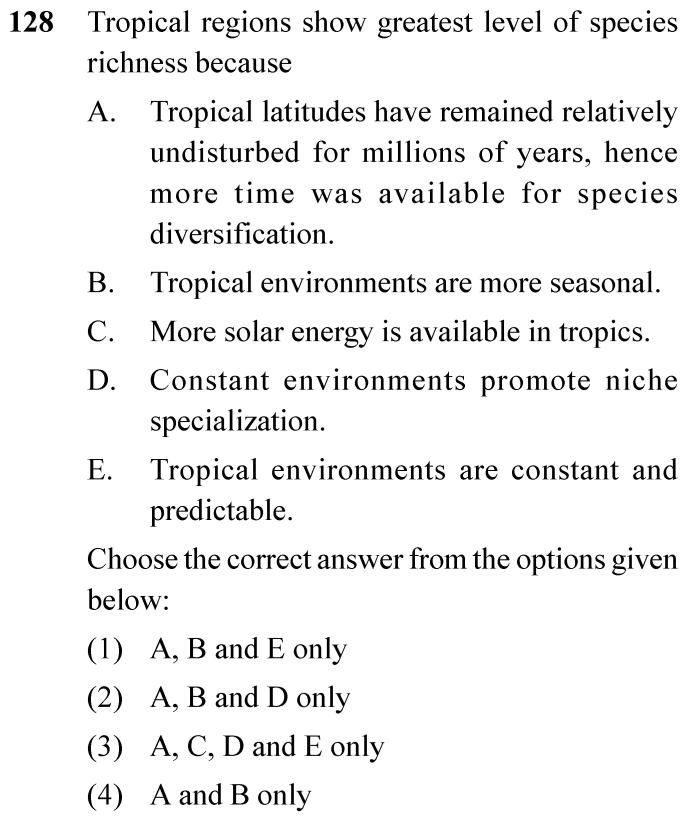 NEET 2024 Botany Question 128