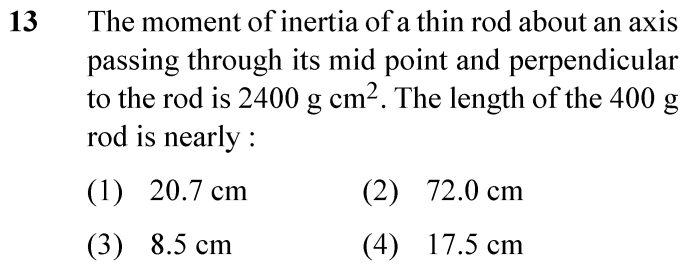 NEET 2024 physics Question 13
