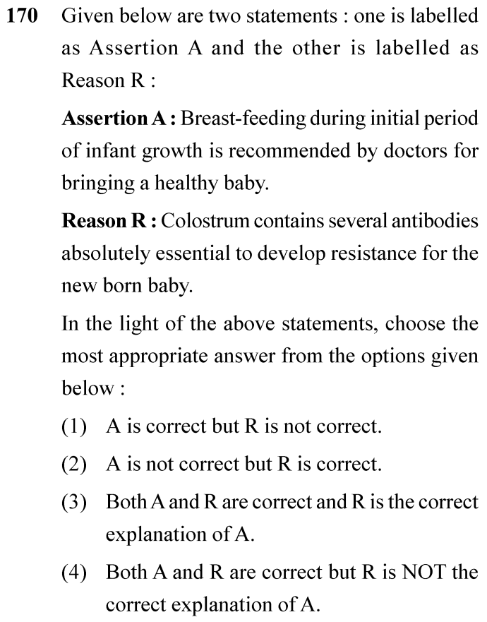 NEET 2024 zoology Question 170