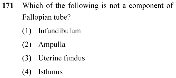 NEET 2024 zoology Question 171