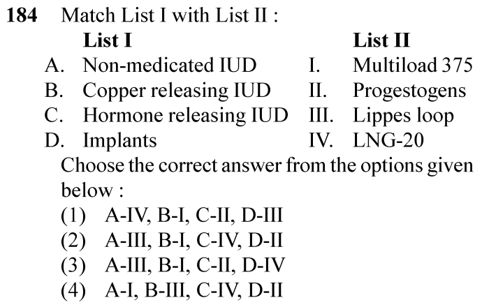 NEET 2024 zoology Question 184